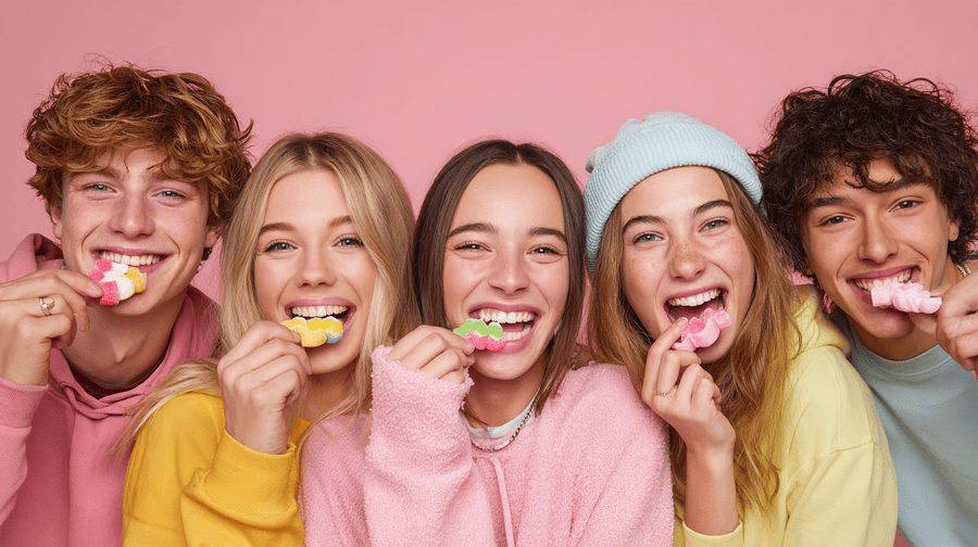 jongeren snoep smaken proeven